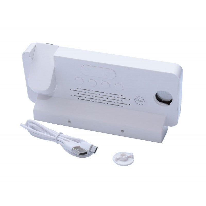 Ceas Digital cu Led Alb si Proiectie S282A - Frize