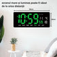 Ceas Digital de Masa si de Perete cu Lumina Led Verde, Tehnologie LED Fara Umbre, Calendar, Temperatura, Alarma, Functie Snooze, Luminozitate Adjustabila, 36x16cm