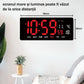 Ceas Digital de Masa si de Perete cu Lumina Led Rosu, Tehnologie LED Fara Umbre, Calendar, Temperatura, Alarma, Functie Snooze, Luminozitate Adjustabila, 36x16cm