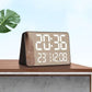 Ceas Digital de Masa cu Lumina Led Alb-Verde, Alarma, Calendar, Temperatura, Ecran Oglinda, Functie Snooze, Mod de Noapte