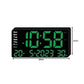 Ceas Digital de Masa cu Lumina Led Verde, Alarma, 3 Niveluri de Luminozitate, Calendar, Temperatura, Functie Snooze, Mod de Noapte, 11x22cm